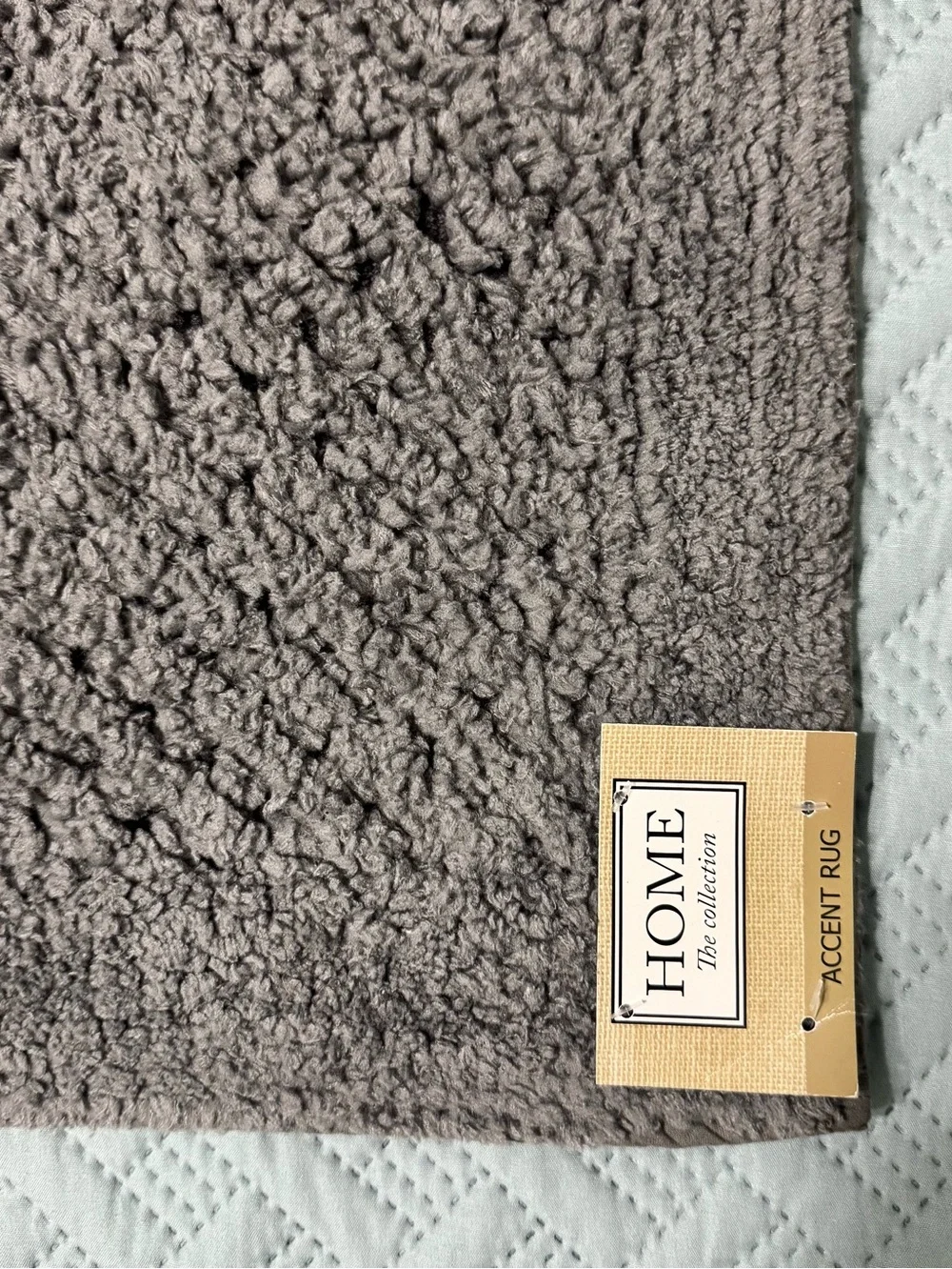 Home Collection Waffle Rug Gray Indoor Non-Skid 18 x 28 NWT
